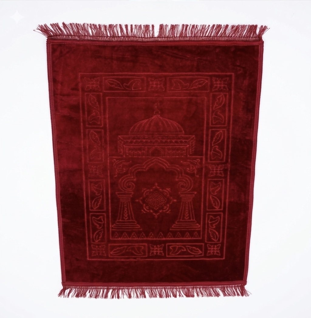 Burgundy prayer mat